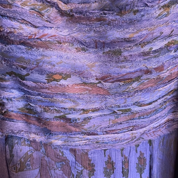 Beautiful Chiffon Mais il est où le soleil? Purple summer dress - Picture 3 of 6